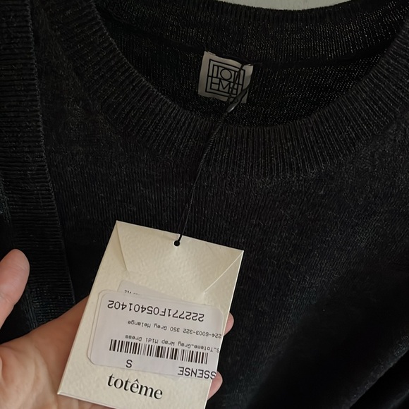 Toteme//merino midi wrap dress set - Picture 8 of 9